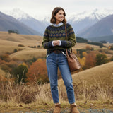 Women's Knit Nordic Sweater - Warm and Heritage-Inspired