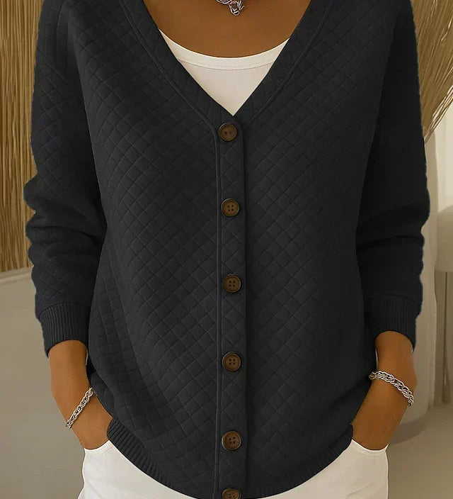 Eleonora | Quilted Cardigan with Buttons