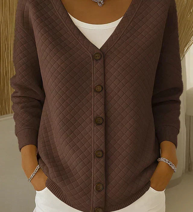 Eleonora | Quilted Cardigan with Buttons