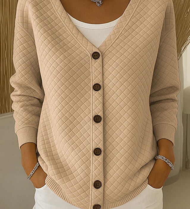 Eleonora | Quilted Cardigan with Buttons