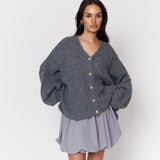 CozyGlam Oversize V-Cardigan