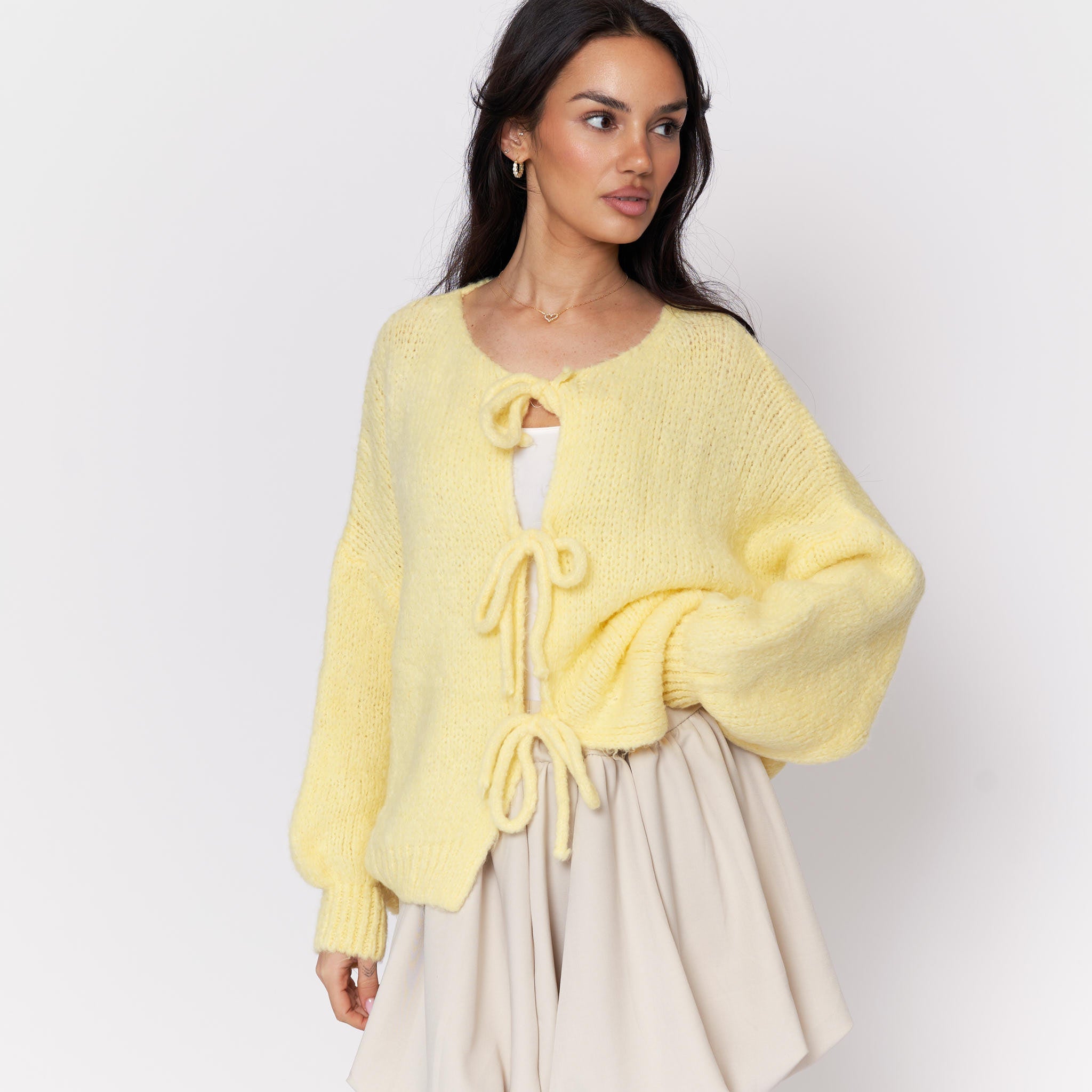 Oversized Cardigan with Ties