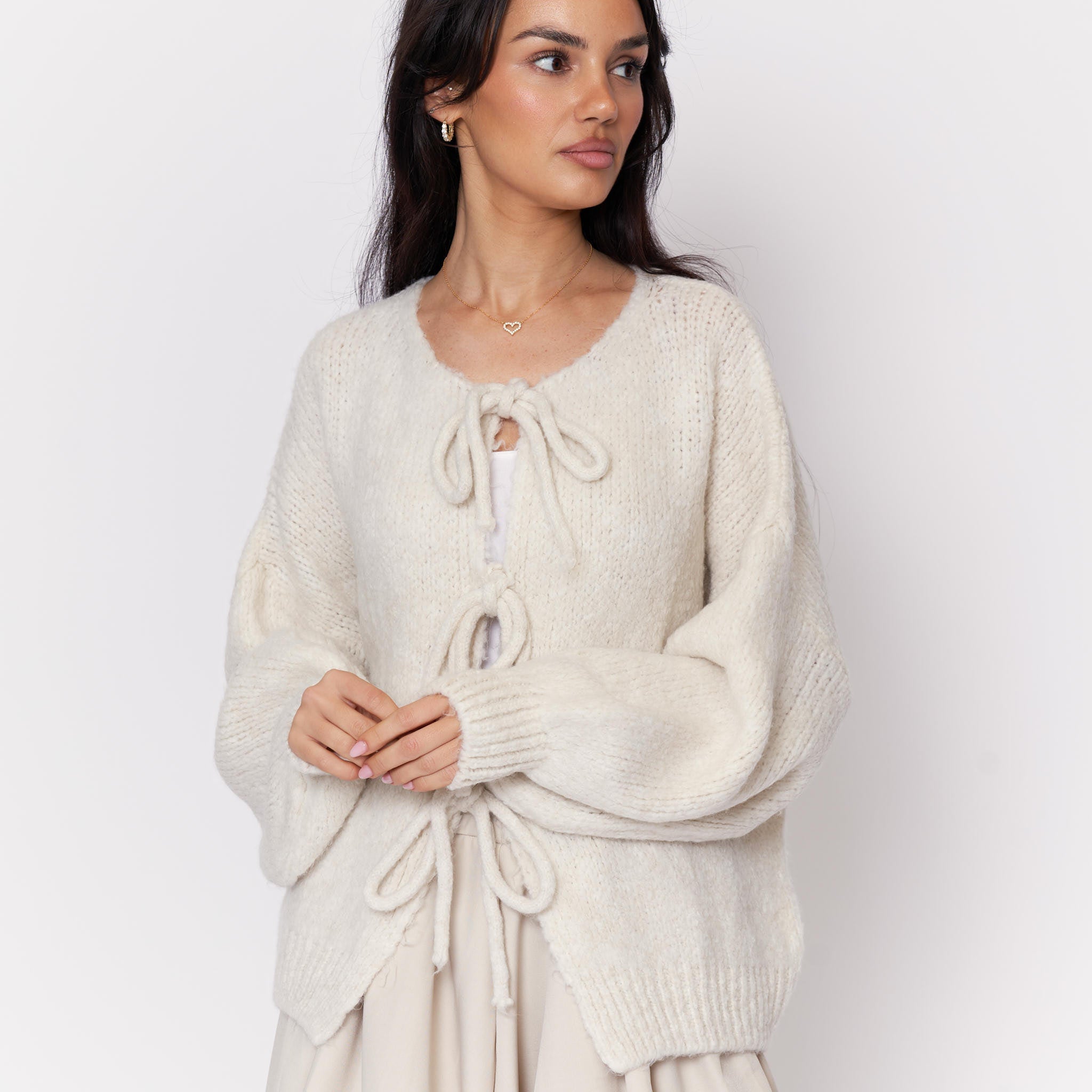 Oversized Cardigan with Ties