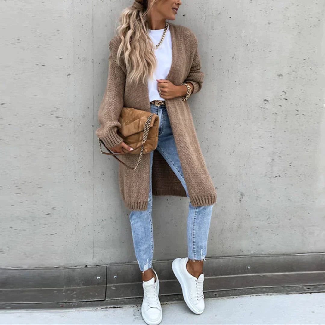Long Oversized Cardigan for Women – Loose and Comfortable Knit
