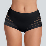 Seamless Breathable Lace Mid-Rise Panties