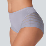 Seamless Breathable Lace Mid-Rise Panties