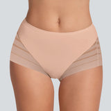 Seamless Breathable Lace Mid-Rise Panties