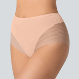 Seamless Breathable Lace Mid-Rise Panties