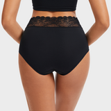 Lace Trim Cotton Hipster Panties (5 Pack)