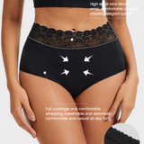 Lace Trim Cotton Hipster Panties (5 Pack)