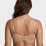 Lace Trim Molded Cup Underwired Bra with Removable Straps