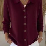 Fosca | Cardigan with Collar and Buttons