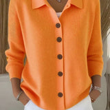 Fosca | Cardigan with Collar and Buttons