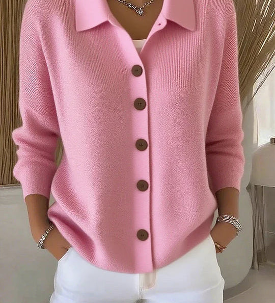 Fosca | Cardigan with Collar and Buttons
