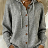Bettina | Hooded Cardigan with Buttons