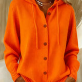 Bettina | Hooded Cardigan with Buttons