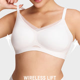 Mesh Crossover Wireless Lift Bra