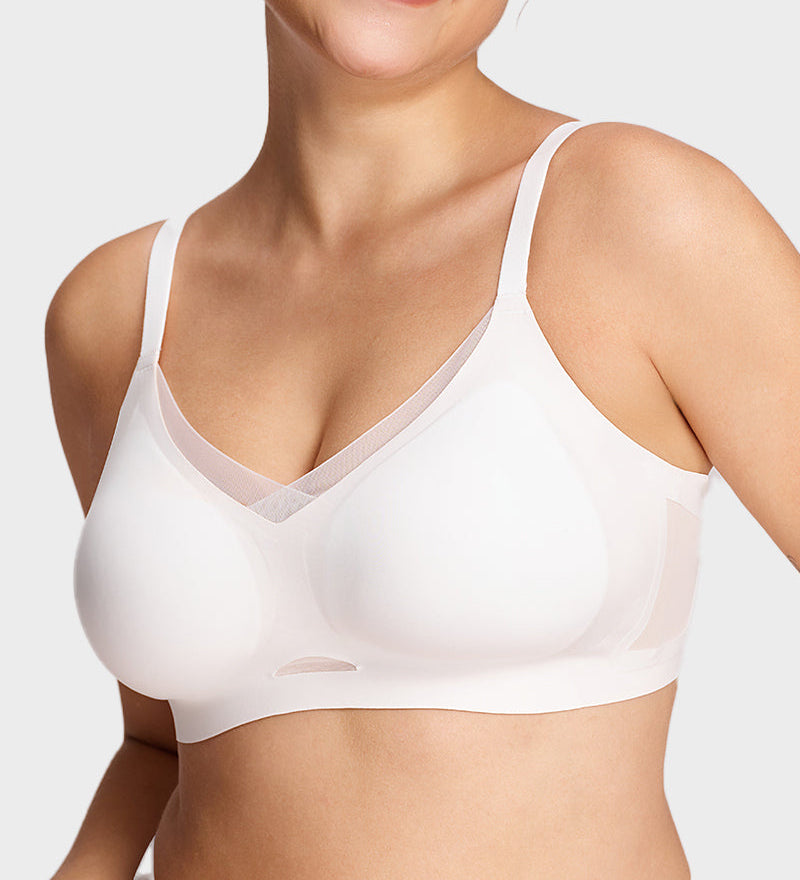 Mesh Crossover Wireless Lift Bra