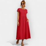 Linen | Lightweight Cotton Dress with Pockets