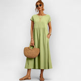 Linen | Lightweight Cotton Dress with Pockets