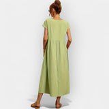 Linen | Lightweight Cotton Dress with Pockets