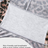 Mid-Rise Ice Silk Leopard Panties (6 Pack)