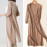 Long vest for women – Elegant light sweater for a stylish and airy look