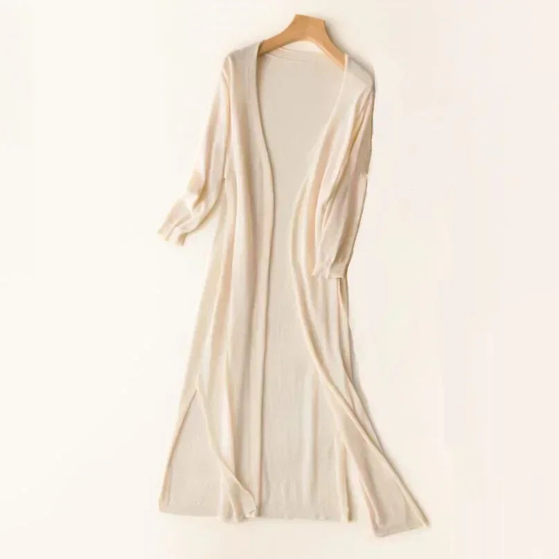 Long vest for women – Elegant light sweater for a stylish and airy look