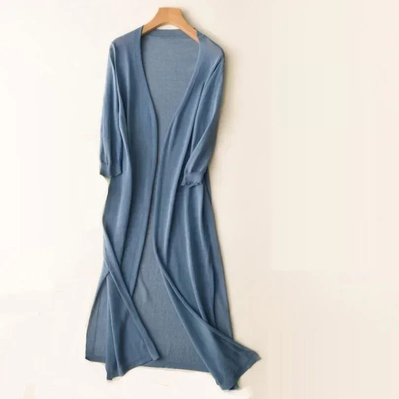 Long vest for women – Elegant light sweater for a stylish and airy look