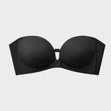 No-Slip Front Closure Push-Up Strapless Bra