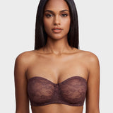 No Slip Strapless Lace Push Up Bra