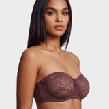 No Slip Strapless Lace Push Up Bra