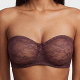 No Slip Strapless Lace Push Up Bra