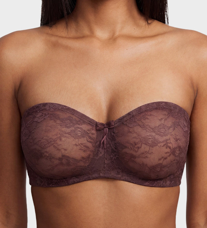No Slip Strapless Lace Push Up Bra