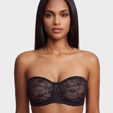 No Slip Strapless Lace Push Up Bra