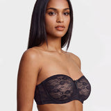 No Slip Strapless Lace Push Up Bra