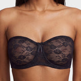 No Slip Strapless Lace Push Up Bra