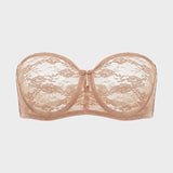 No Slip Strapless Lace Push Up Bra