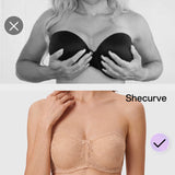 No Slip Strapless Lace Push Up Bra
