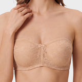 No Slip Strapless Lace Push Up Bra