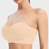 Non-Slip Bandeau Seamless Wireless Strapless Bra