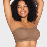 Non-Slip Crossover Side Hook Bandeau Bra