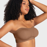 Non-Slip Crossover Side Hook Bandeau Bra