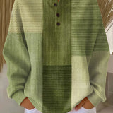 Katrin | Patchwork Jumper in Shades of Green