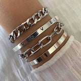 Elan Mercer White Gold Bracelet
