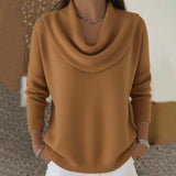 Iole | Sweater with Draped Collar