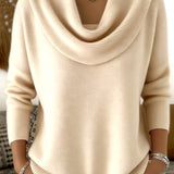 Iole | Sweater with Draped Collar