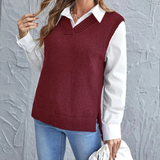 V-neck knitted vest for women – sleeveless light and soft outerwear