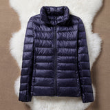Elaine | Mid-Season Coat, Navy Blue