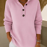 Amalia | Polo Jumper with V-Neck